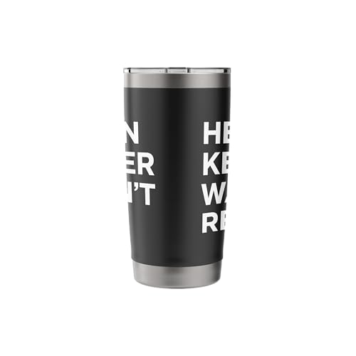 Funny Helen Keller Wasn't Real Statement Satirical Humor Stainless Steel Insulated Tumbler