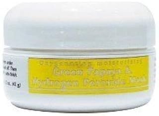 Mascarilla de papaya verde y peróxido de hidr...