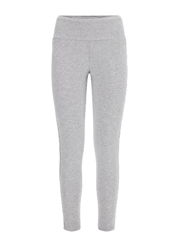Image of GUESS Women's Grey Melange Polycotton Solid Skinny Fit Leggings