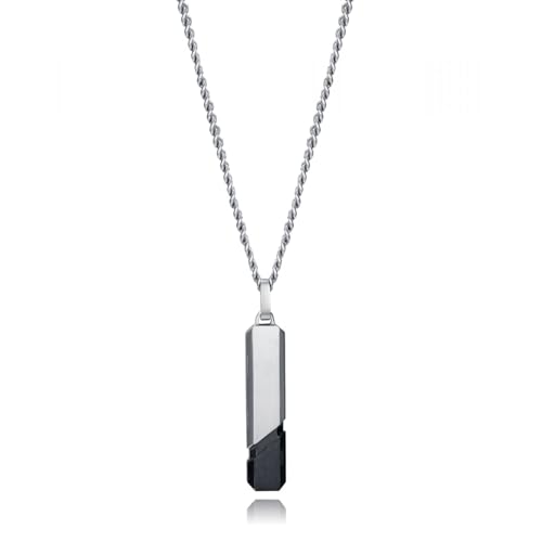 Collier Viceroy Fashion 15182C01010 bijou acier noir idée cadeau homme