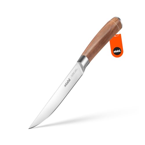 Image of Stahl 5 Inches / 13 cm Talon Stainless Steel Utility Knife with Walnutwood Handle, Fruit Vegetable Cutting Knife
