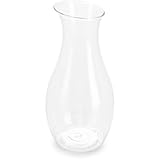 Carlisle FoodService Products 7090207 Cascata Carafe Juice Jar Beverage Decanter Only, Plastic, 1 L, Clear (Pack of 12)