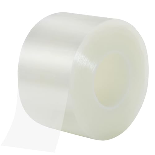 Image of Qoqooice Transparent Window Weather Sealing Tape 2 in x 35 Yards Weather Stripping Residue Free Clear Window Draft Isolation Sealing Film Tape for Windows and Doors Gaps