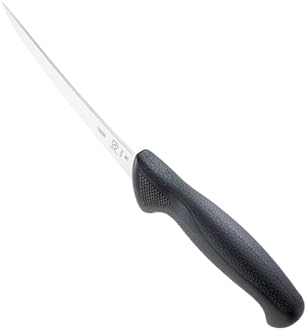 Mercer Culinary M23820 Millennia Black Handle, 6-Inch Curved, Boning Knife
