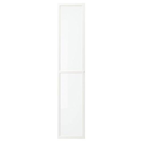 IKEA OXBERG - Puerta de cristal (40 x 192 cm), color blanco