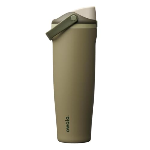 Owala FreeSip Sway Insulated Stainless Steel Water Bottle with Two-Way Spout, Built-In Straw and...