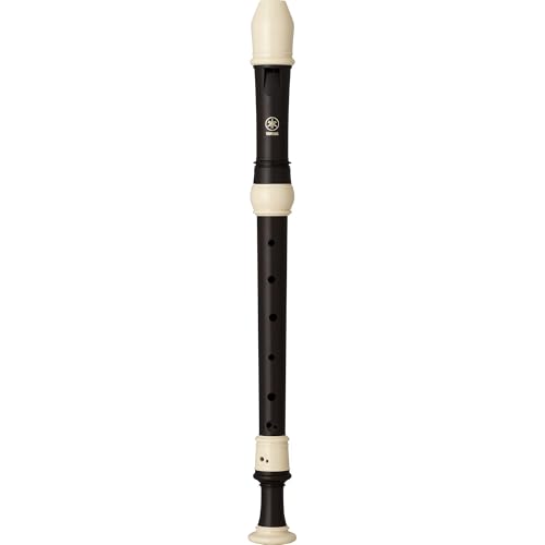 Yamaha YRA-324B - Flauta alta en clave de F, digitación barroca, agujeros dobles, construcción de tres piezas, acabado de ébano simulado