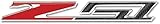 Corvette C7 Z51 Badge/Emblem - Domed - Carbon Fiber Look w/Chrome Trim: C7 Stingray Z51 (3 inch)