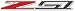 Corvette C7 Z51 Badge/Emblem - Domed - Carbon Fiber Look w/Chrome Trim: C7 Stingray Z51 (3 inch)