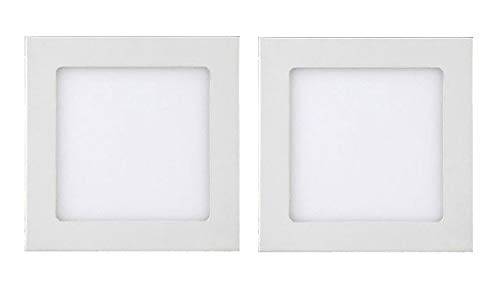 Aaronics 22 Watt Square Led Panel Lights Aluminium Body for Ceiling Yellow/Warm White Pack of 2