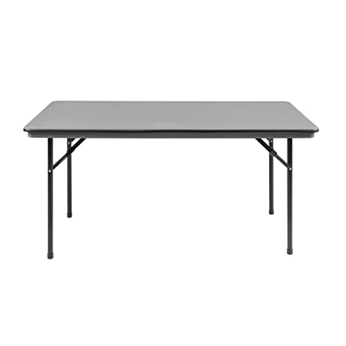 Table portable intérieure et extérieure grise à 5 pieds pour simplifier vos réceptions