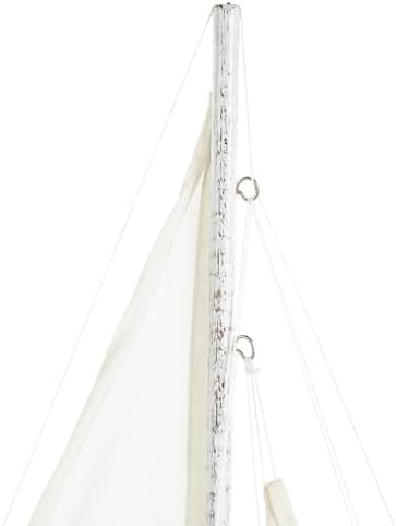 Nautical White Wood Sculpture
