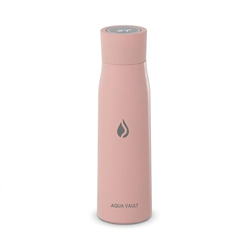 Image of AQUA VAULT PureX Self-Cleaning Smart Water Bottle - 750ml 25oz | With UV-C Purifier, Digital Temperature Display & Hydration Reminder | 316 Medical Grade Stainless Steel | 24H Cold-12H Hot