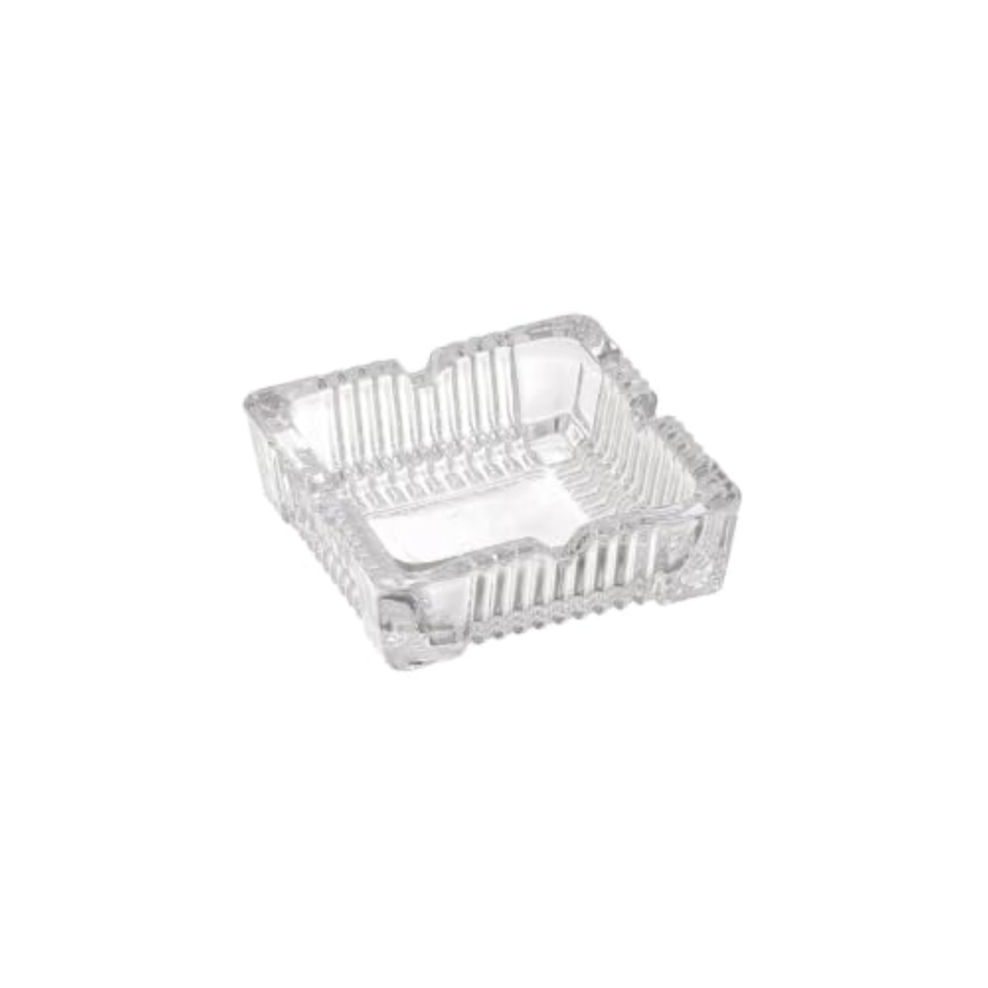 Square Glass Clear Heavy Duty Ashtray