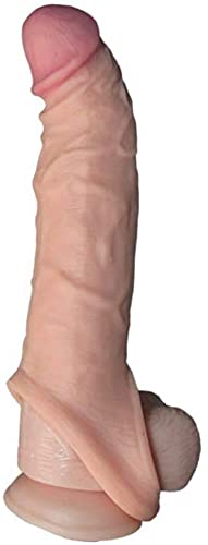Condón macho roscado condón adulto cerradura fina anillo de cristal manga (7 pulgadas) 6