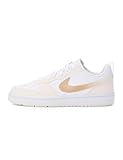 Nike Kid's Court Borough Low Bball, White/Shimmer-Chalk-White, 4Y