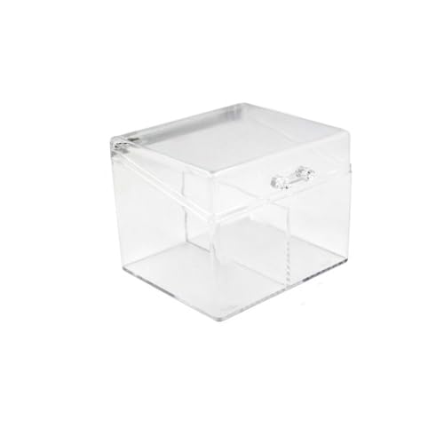 Leadigol Small Card Storage Case Large Capacity Kawaii Acrylic Postcards Stickers Storage Box Durable Transparent Photo Card Collection Organizer DIY