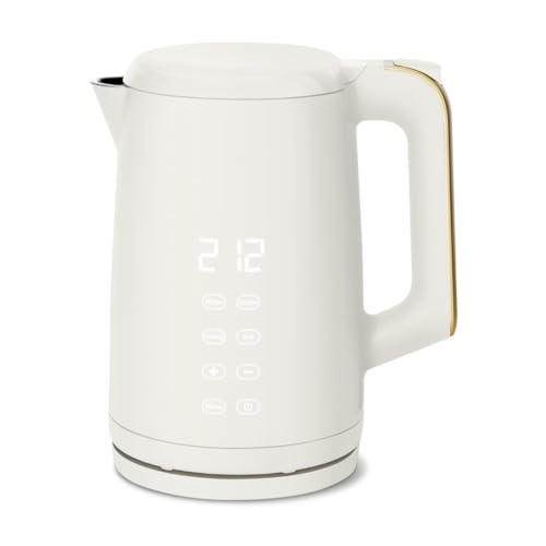 1.7 liter electric kettle 1500 W, one-touch activation, white frosting, tea maker, tea boiler, electric water heater
