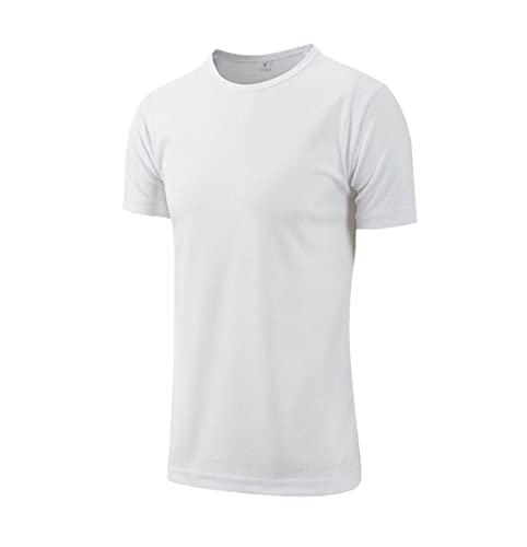 T-shirt de course à pied homme blanc XXL sport séchage rapide