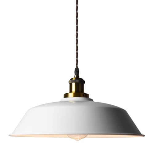 Lustre suspendu luminaire rustique blanc pour illuminer votre entrée