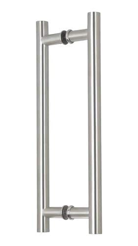 NAVBHARAT Glass Door Pull Handle H Type SS304 Size 12