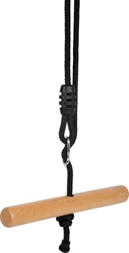 small foot Trapeze Swing Twist "Black Line", wooden swing, adjustable height, indoor & outdoor, for ages 3+ yrs., 12675 - Image 2