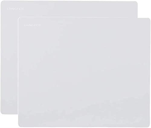 24''x20'' Extra Large Silicone Baking Mat for Dough Rolling Pastry Fondant Mat Nonstick and Nonskid Heat Resistent, Countertop Protector, Dining Table Mat and Placemat (Extra Large Gray 2 Pack)