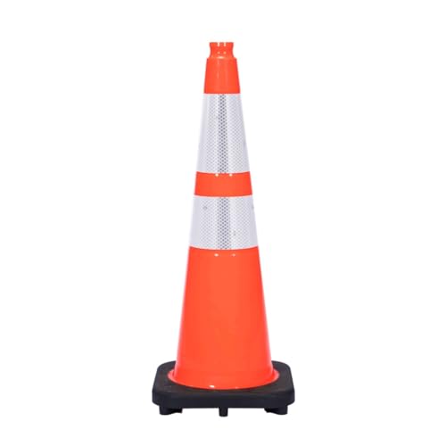 Traffic Kontrol 36” Orange Traffic Safety Cones with 6