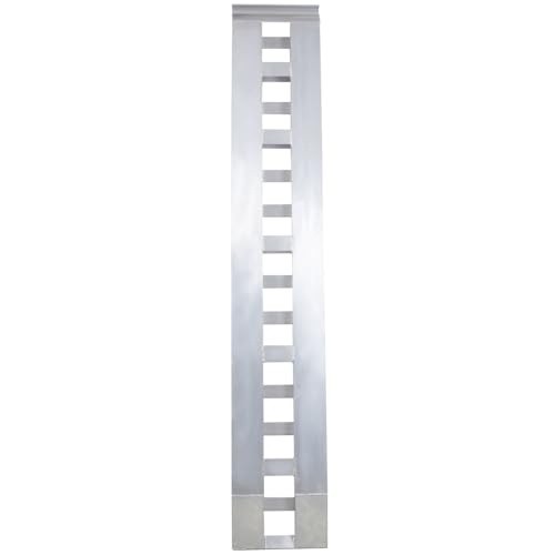 Par de rampas de aluminio plateadas 84" x 14" para motos miniatura 5