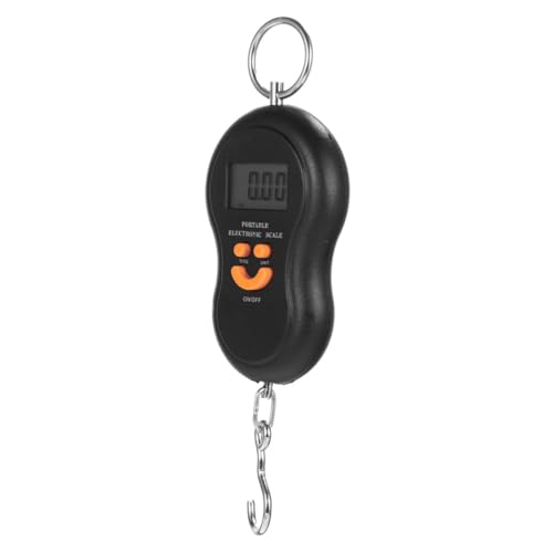 TOYANDONA Báscula Electrónica Portátil de Mano con Gancho y Acero para Cocina y Pesca y Ligera para Uso Doméstico