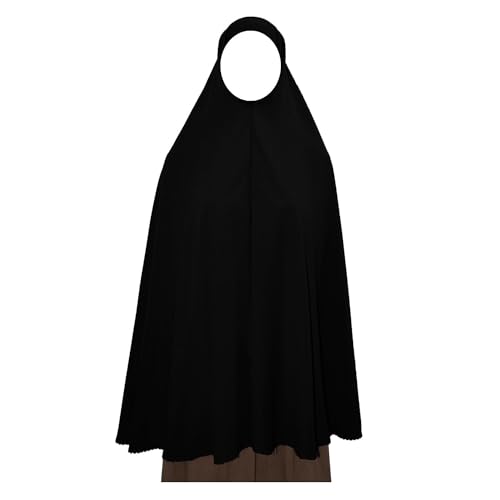 Black Extra Long Khimar 42" Hijab Niqaab Niqab Burqa Womens