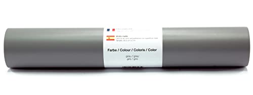 Vinyl Folie selbstklebend 3m versch. Farben Folie Grau-Matt Vinyl Folie selbstklebend 3m versch. Farben Folie Grau-Matt