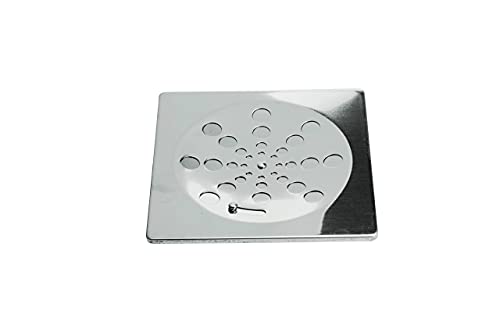 Grelha Quadrada 1912 com Fecho sem Caixilho 4" 10cm Inox - 32423
