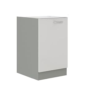 Kuechen-Preisbombe Unterschrank 40 Bianca Weiß Hochglanz