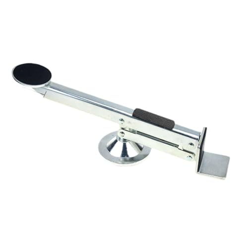 Fußbetätigtes Plattenhebewerkzeug Aus Edelstahl Mit Drehbarer Basis Für Präzise Türausrichtung Und Konstruktion. Verwenden Sie Aufzugstürplatten