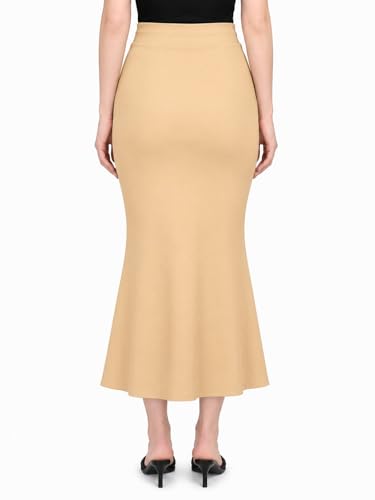 Image of Stretchable Saree Shapewear Petticoat for Women,Skirts for Women,Smooth Curve 4-Way Stretch Fish Cut Peticote Innerwear,Shape Wear Dress for Saree