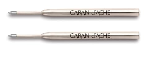 Caran D'ache Goliath Ballpoint Pen Refill Medium Black (Pack of 2)