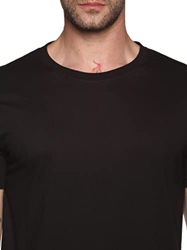 Image of Solid Men Round Neck White T-Shirt