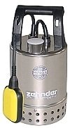 Magnet Schmutzwasserpumpe Edelstahl E-ZWM 65 A mit Schwimmer Profi Tauchpumpe 8,5 m³/h