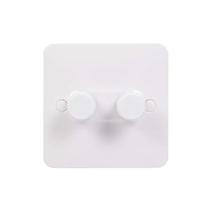 Schneider Electric Lisse 2-Gang 2-Way Dimmer Switch 250W/250VA, White