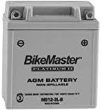 BikeMaster AGM Platinum II Battery MS12-3L-B for Yamaha XT350 1985-2000