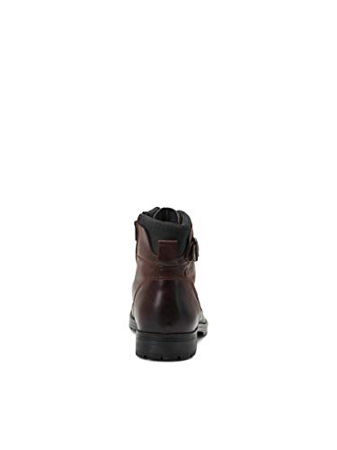 JACK & JONES Herren Jfwalbany Leather Brown Biker Boots, Brown Stone, 42 EU – Ansicht 4