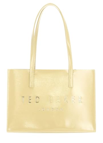 Sac à icônes froissé allongé Ted Baker une pièce de créateur jaune au style affirmé
