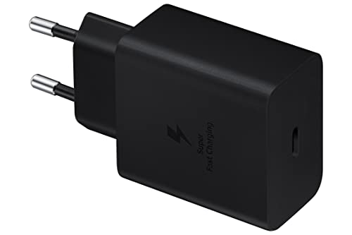 CARREGADOR VIAGEM USB-C ULTRA RAPIDO PRETO 45W SAMSUNG COM CABO USB-C/USB-C
