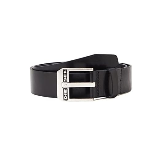 Diesel BLUESTAR, Cinturón para Hombre, Negro (Black/Argento America H5903/Pr227), 105