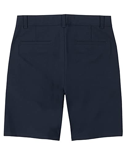 Izod IUFBC14E-410 Boys' School Uniform Flat Front Khaki Shorts thumb #1