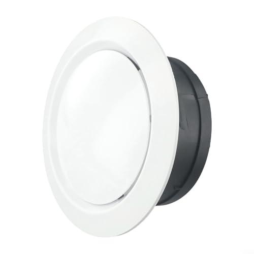 Griglia di ventilazione regolabile in ABS per il volume dell'aria a soffitto, con design di montaggio, per scarico interno e riduzione del rumore (150 mm)