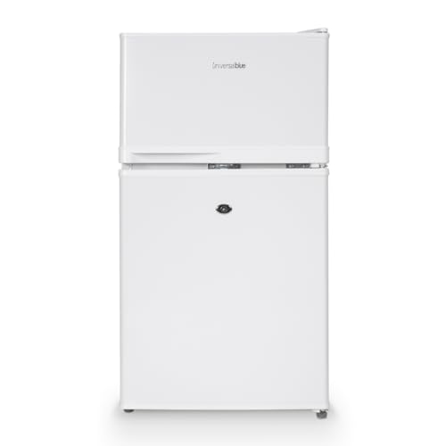 UNIVERSALBLUE Frigorífico Bajo Encimera con Congelador 12V | Color Blanco | 80L | Totalmente Equipado | Ideal para Caravanas y Camper | Incluye cerradura