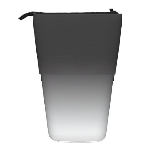 Astuccio per matite in piedi con stampa a cuore di San Valentino per cancelleria da ufficio astuccio retrattile per Da a Taglia unica da lavoro bianco nero