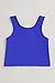 Kurve Premium Girls Seamless Supersoft Sleeveless Crop Tank Top - Stretchy Bra, UV UPF 50+ (Made in USA), Cobalt, 9 Years-14 Years